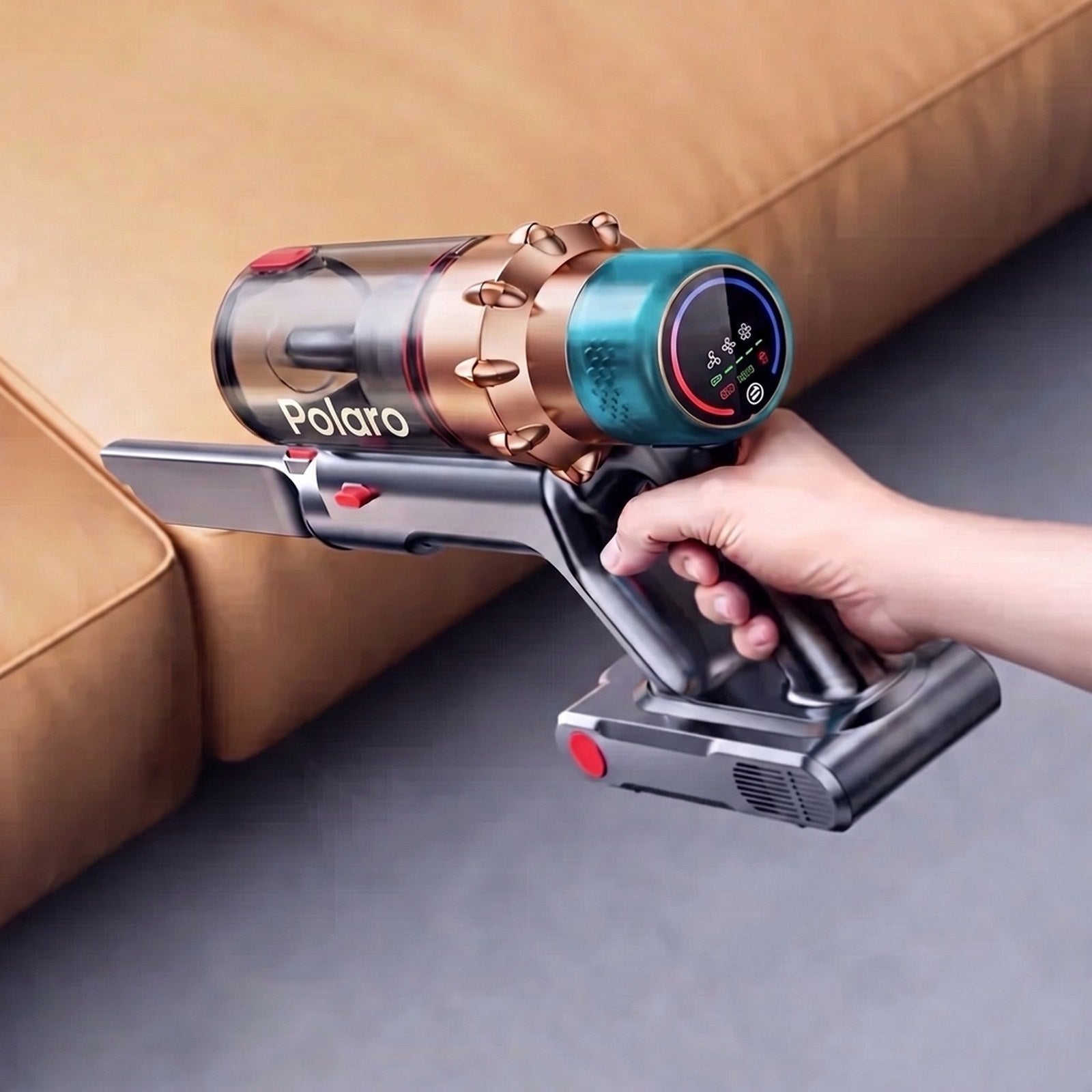 Polaro cleaning sofa crevices