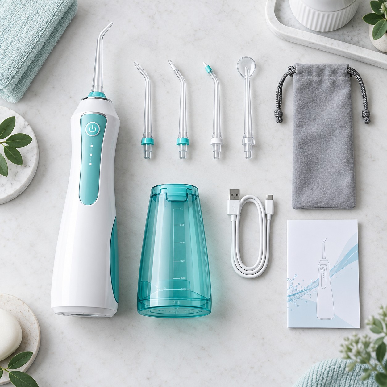 Hydropulseur avec ses embouts et accessoires